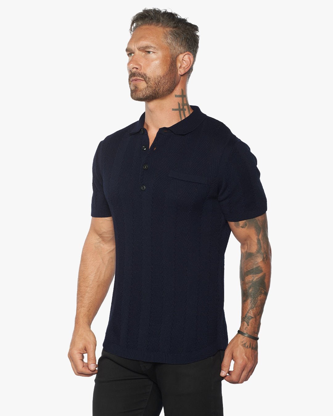 Alastair Slim Fit Knit Polo - WESTON JON BOUCHÉR