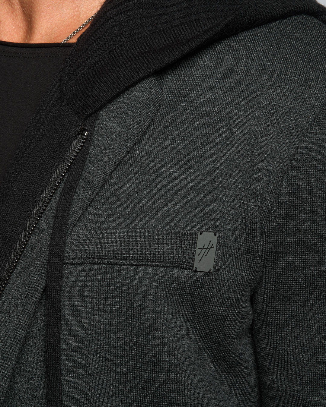 Atticus Slim Fit Blazer w/Removable Hoodie Layer