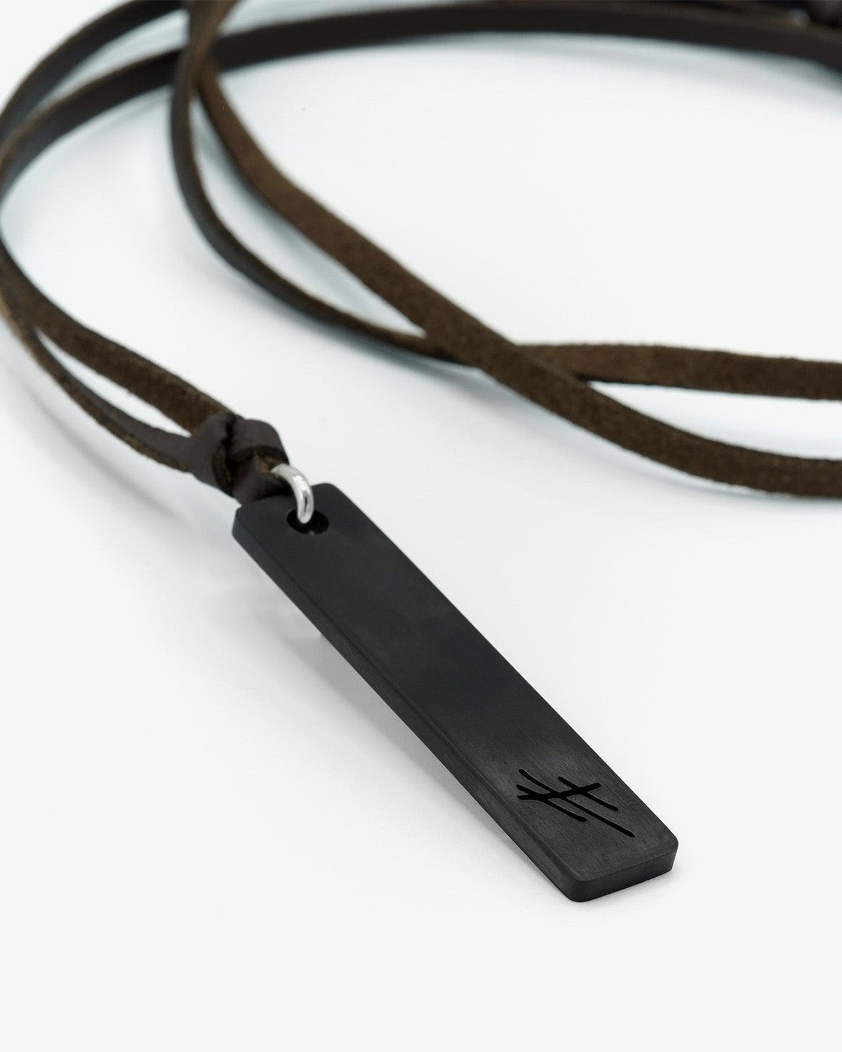 Tigris Reversible Pendant Leather Necklace (adjustable length) - WESTON JON BOUCHÉR