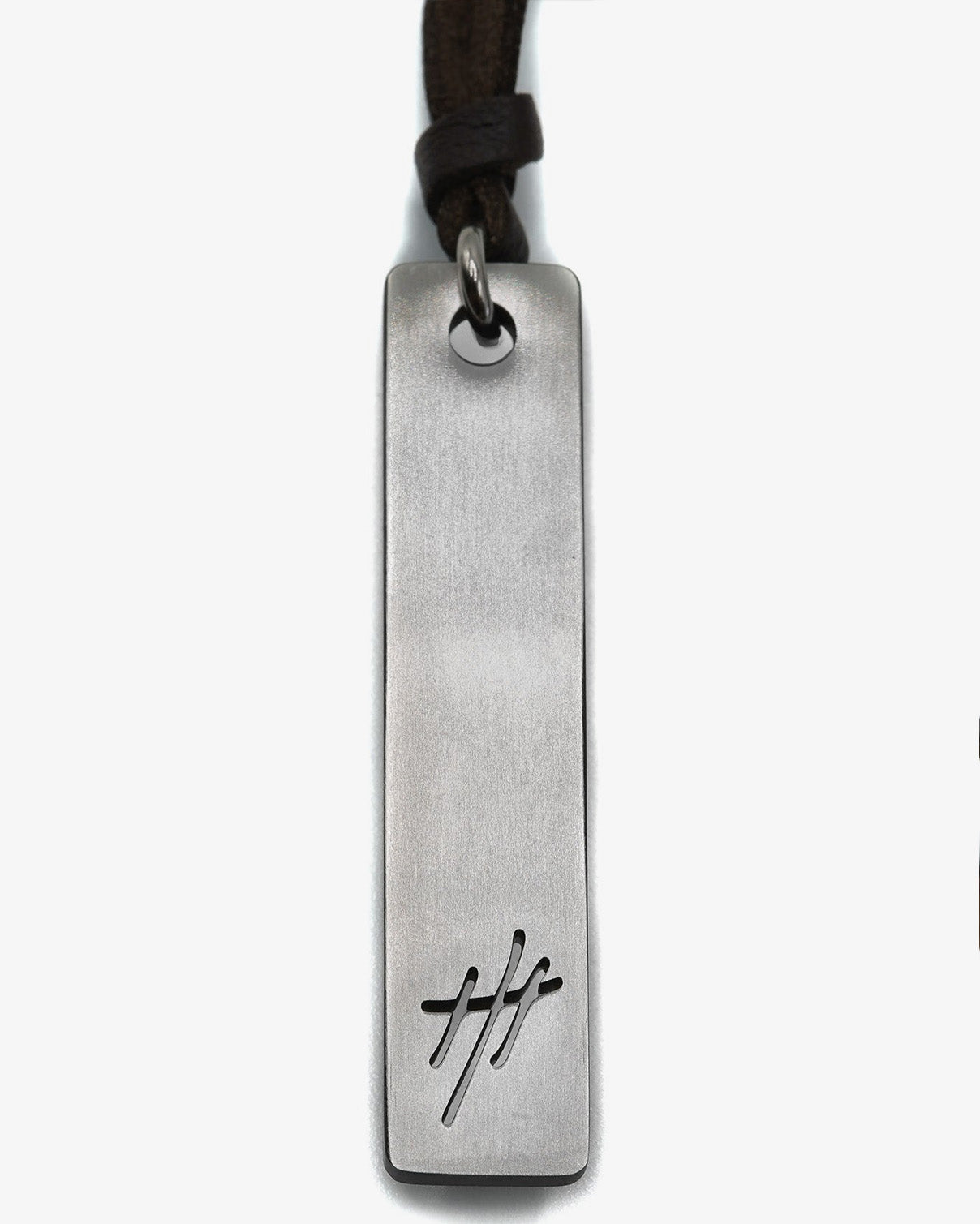 Tigris Reversible Pendant Leather Necklace (adjustable length)
