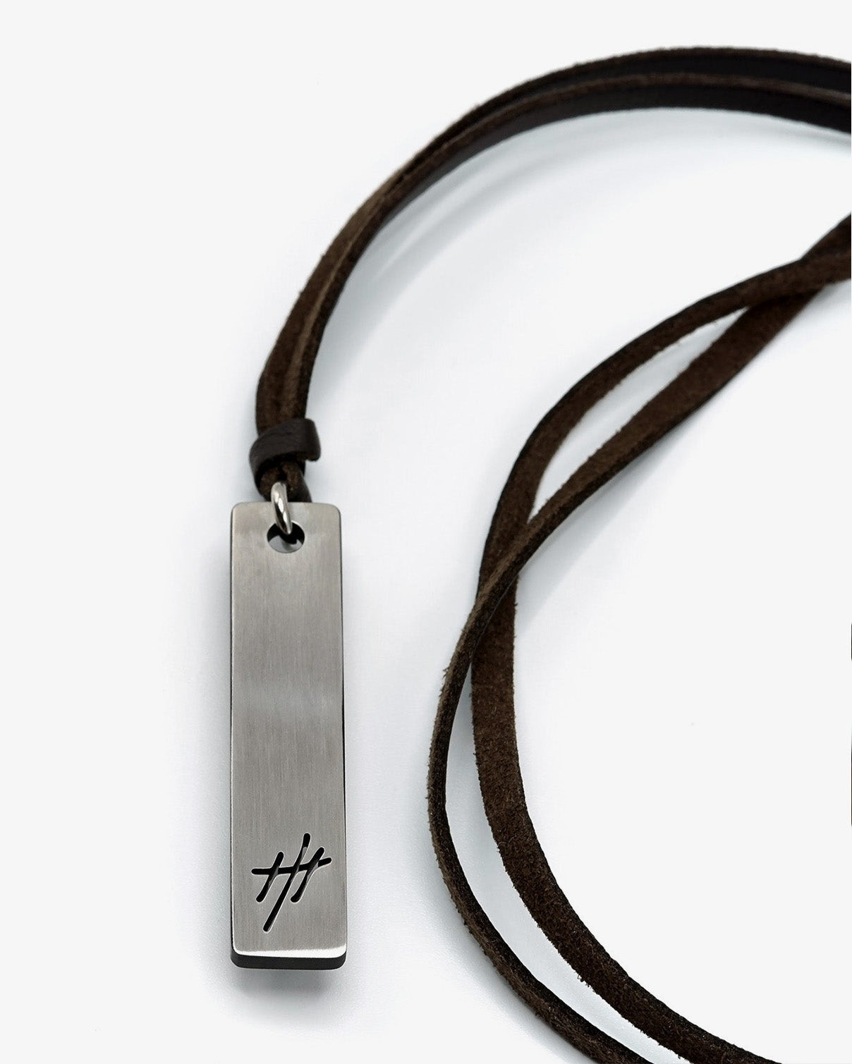 Tigris Reversible Pendant Leather Necklace (adjustable length)