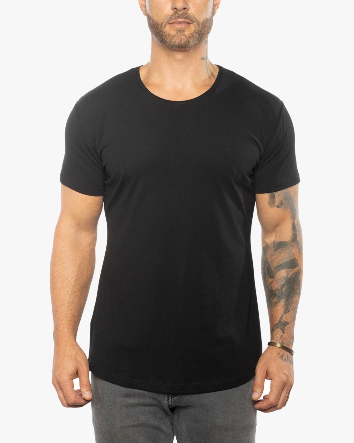 Silas Raw Scoop Neck Slim Fit Tee