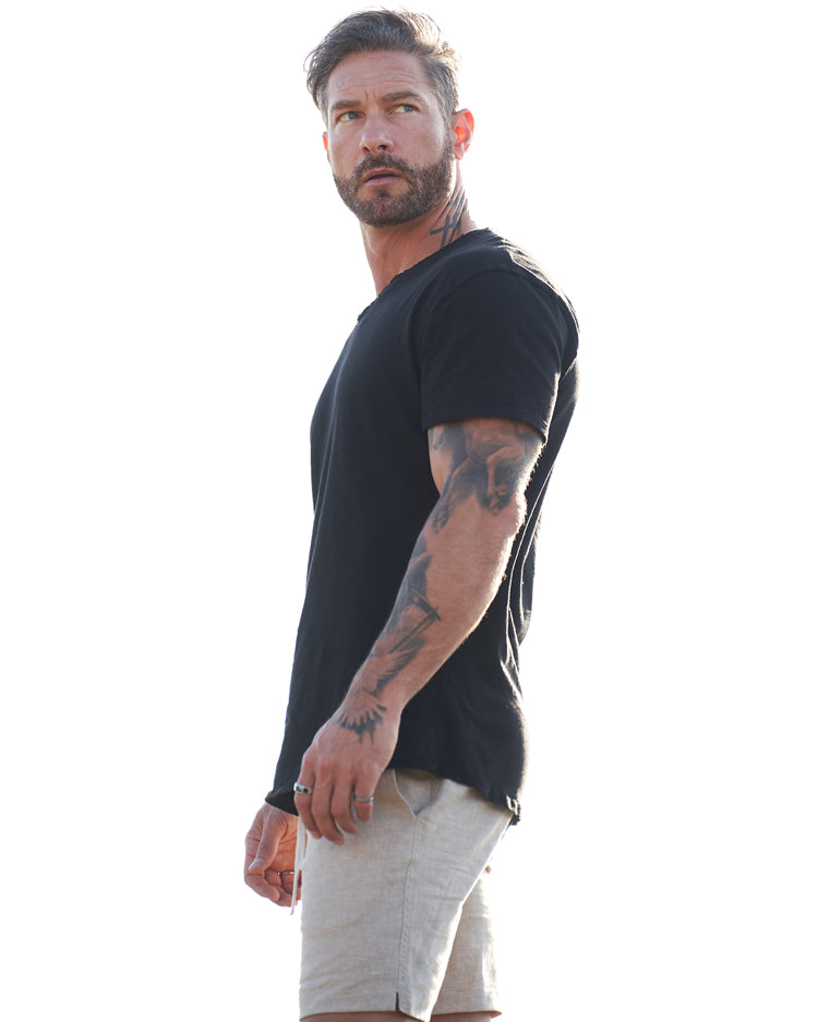 The Isla V Neck Slub SLIM Tee - WESTON JON BOUCHÉR
