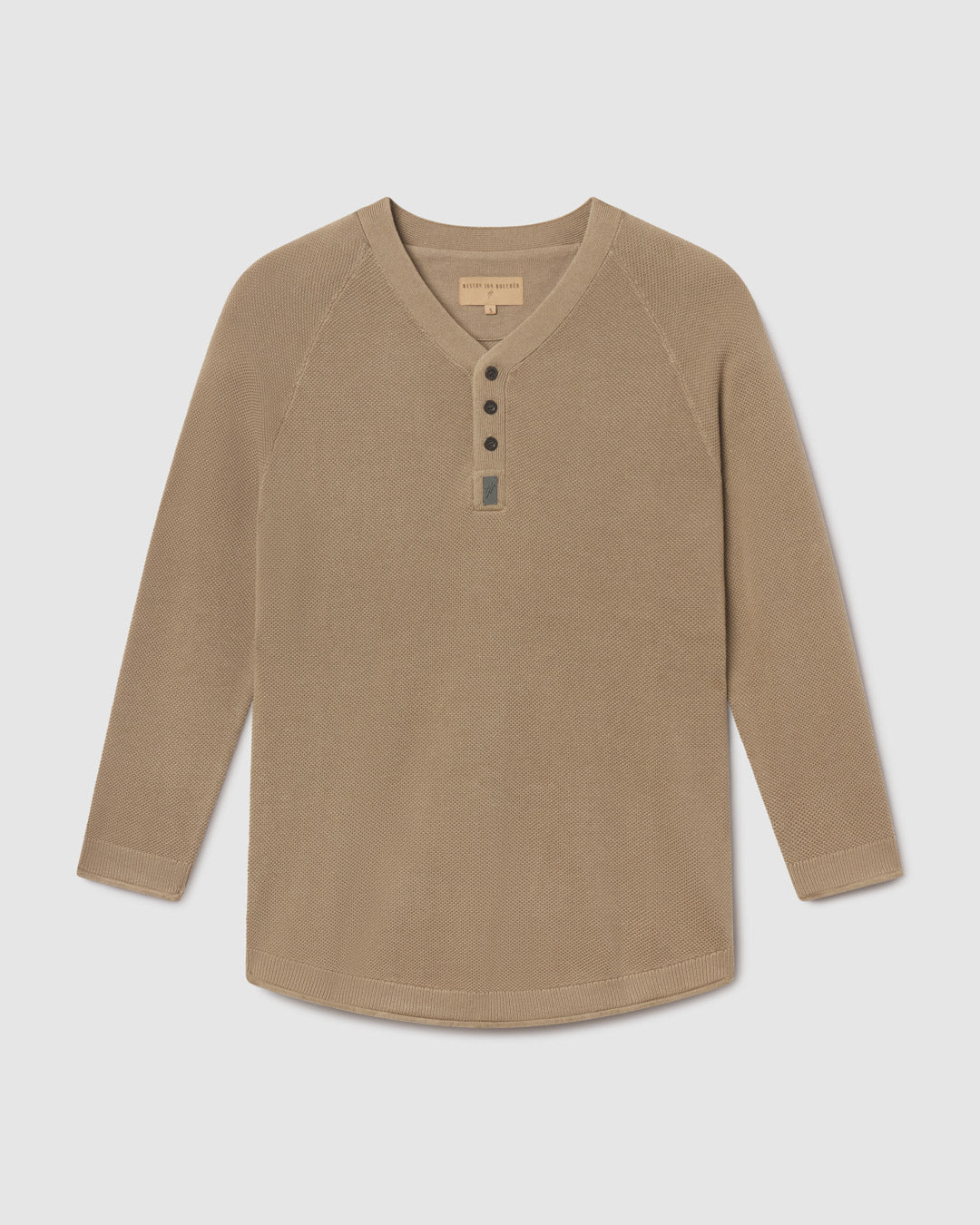 Harlow Bird's Eye Knit Slim Henley