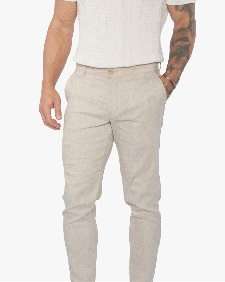 Havana Comfort Linen Slim Fit Pants - WESTON JON BOUCHÉR