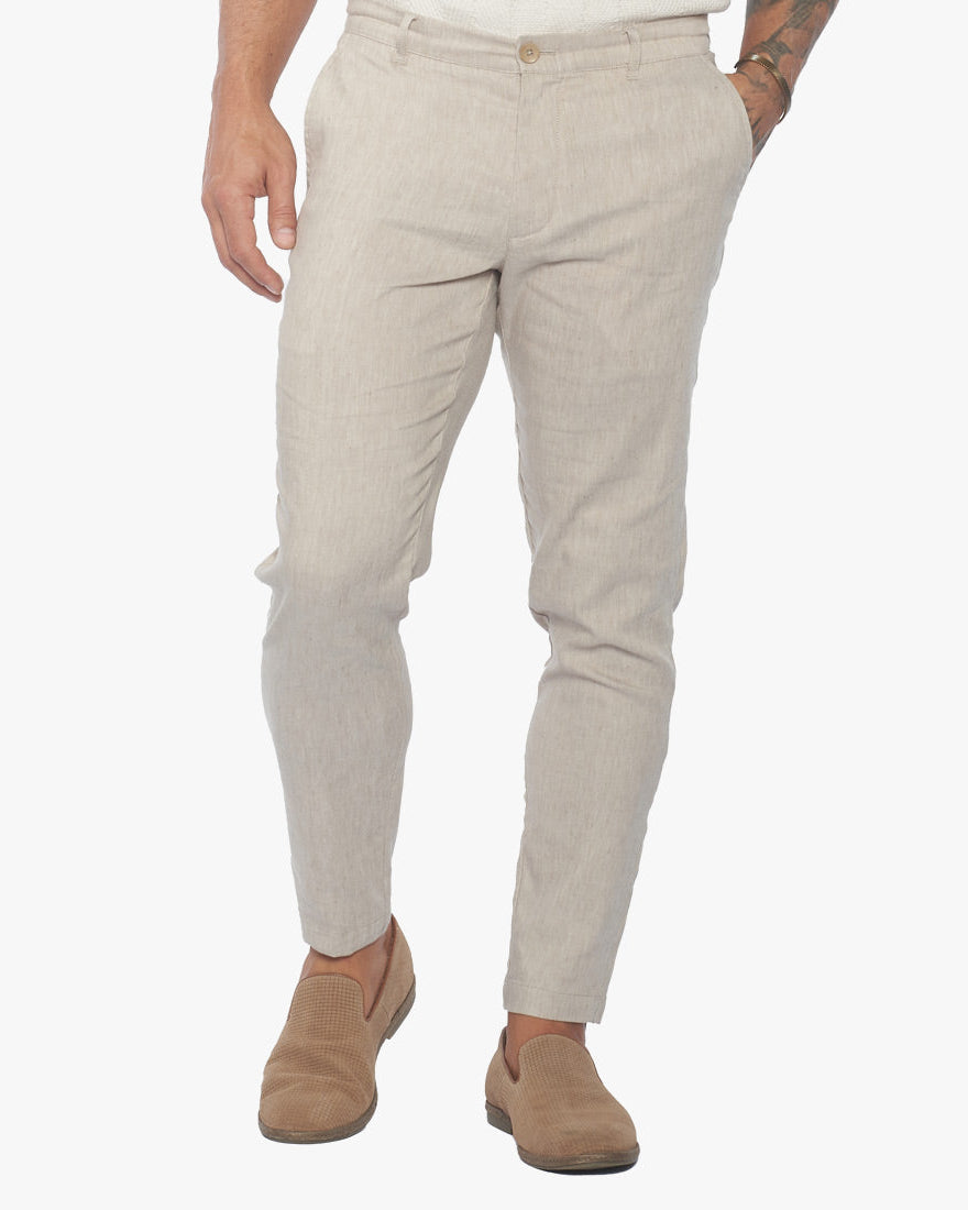 Havana Comfort Linen Slim Fit Pants