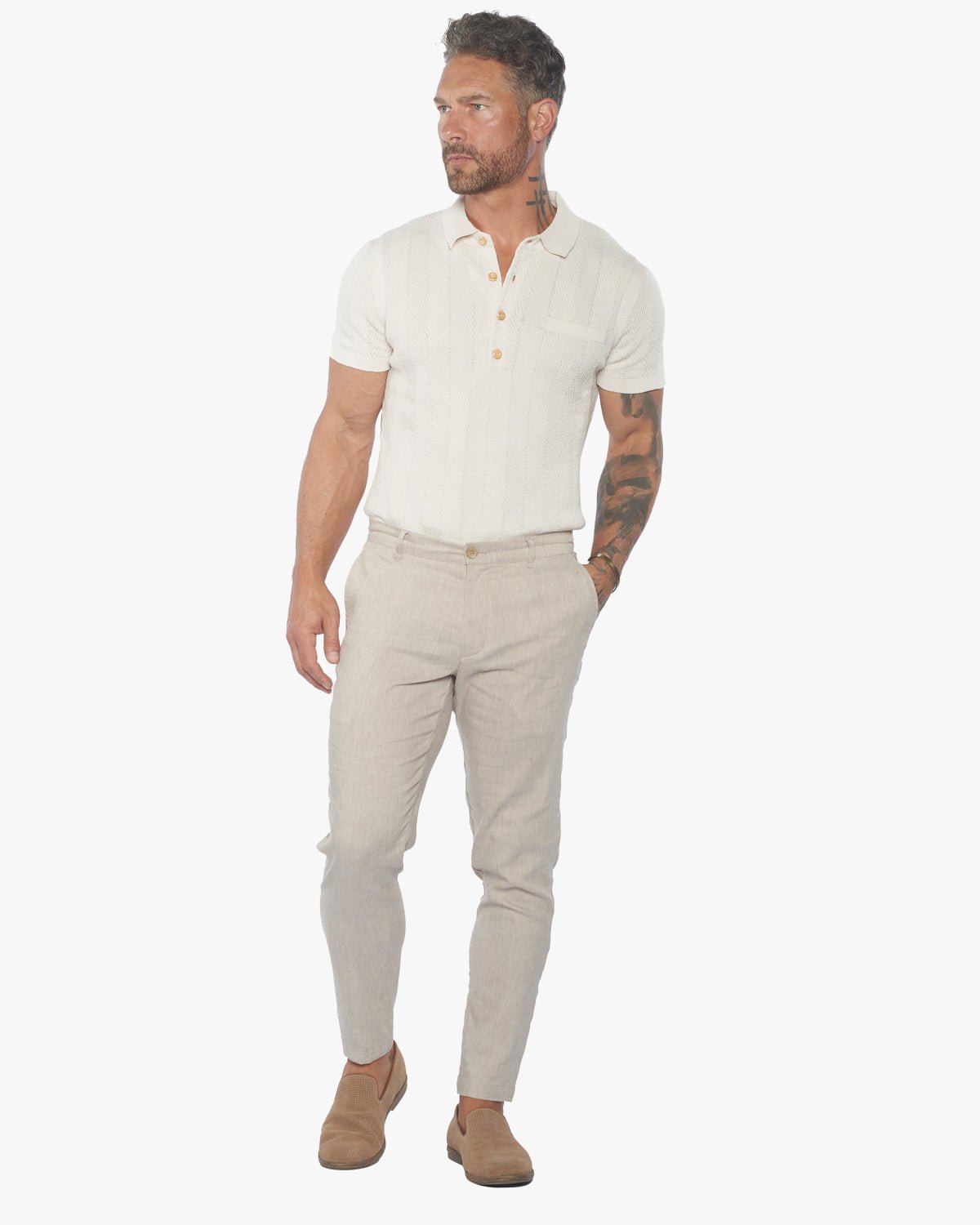 Havana Comfort Linen Slim Fit Pants - WESTON JON BOUCHÉR