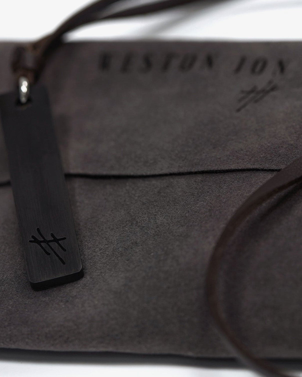Tigris Reversible Pendant Leather Necklace (adjustable length) - WESTON JON BOUCHÉR