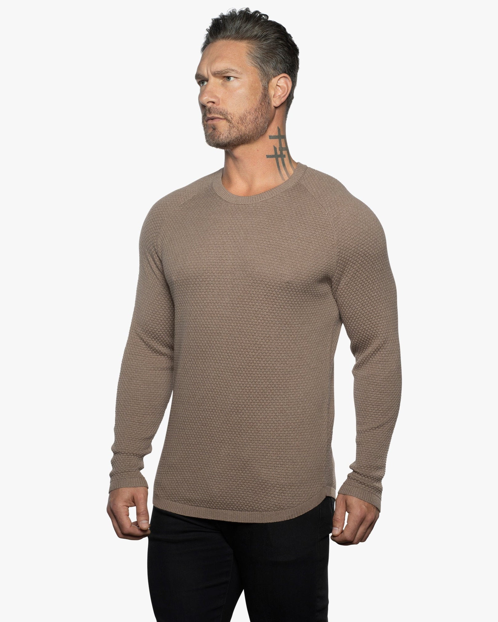 Ripley Crew Neck Cotton & Cashmere Sweater SLIM