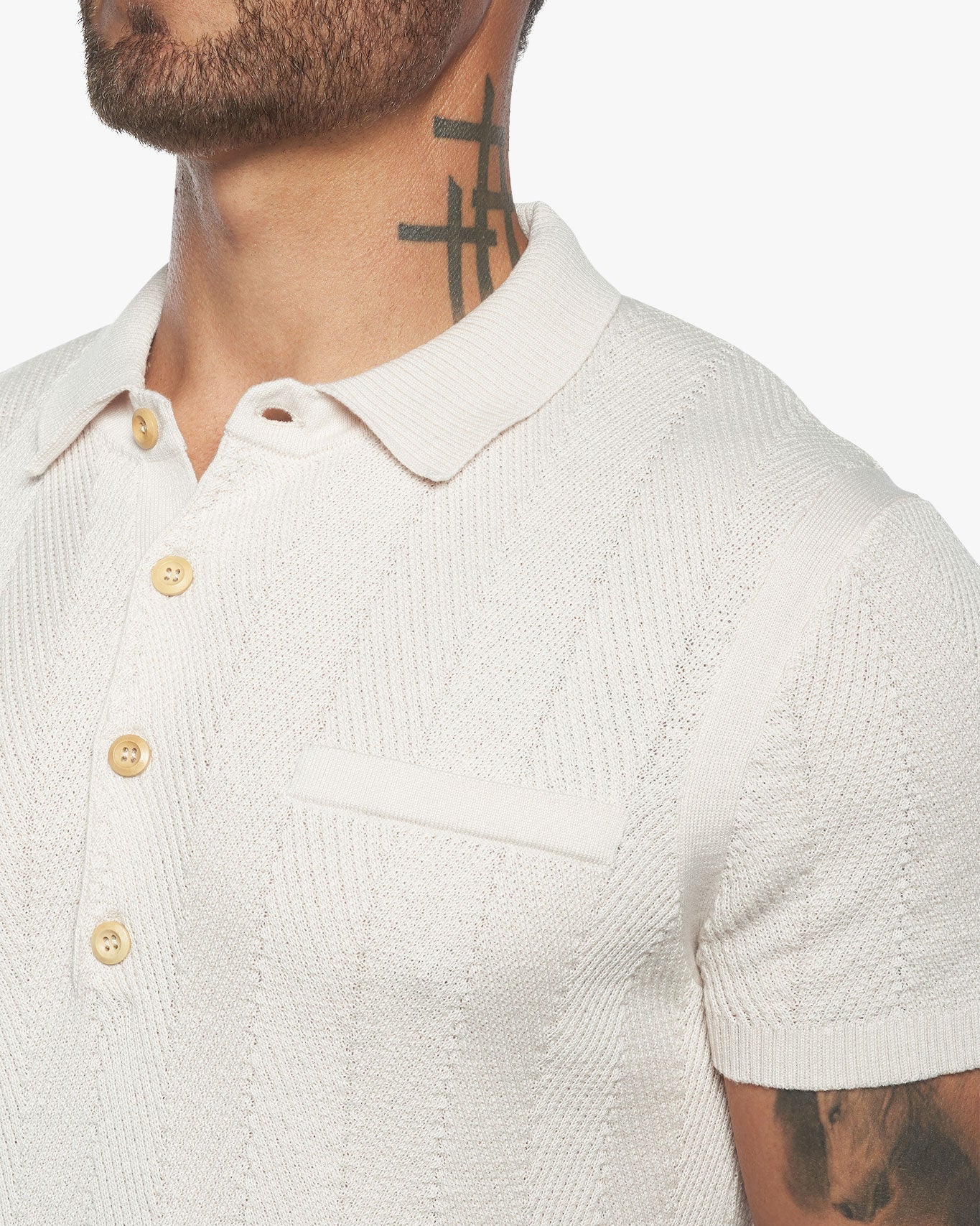 Alastair Slim Fit Knit Polo - Palomino - WESTON JON BOUCHÉR