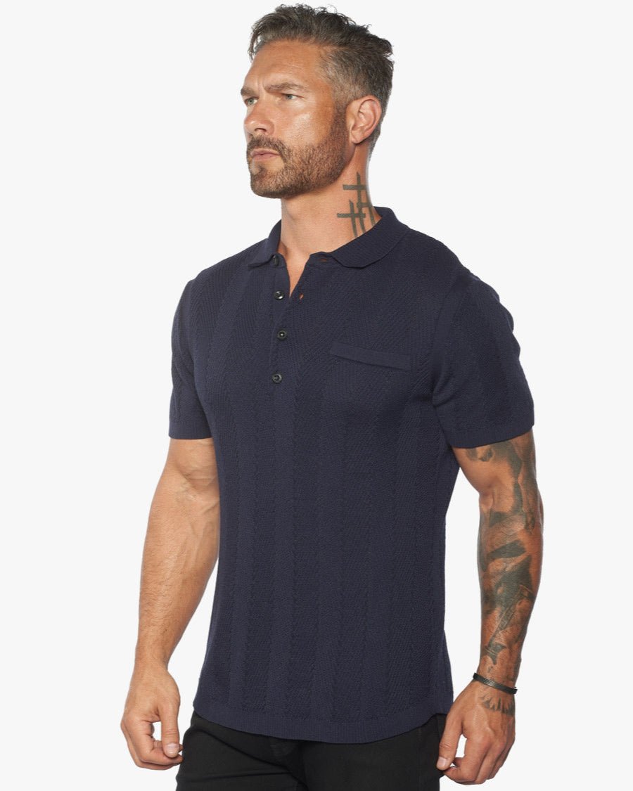 Alastair Slim Fit Knit Polo - WESTON JON BOUCHÉR