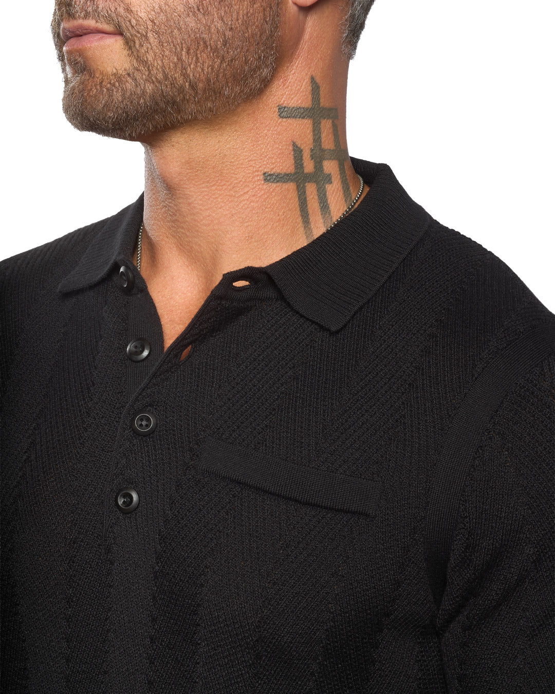 Alastair L/S Slim Fit Knit Polo