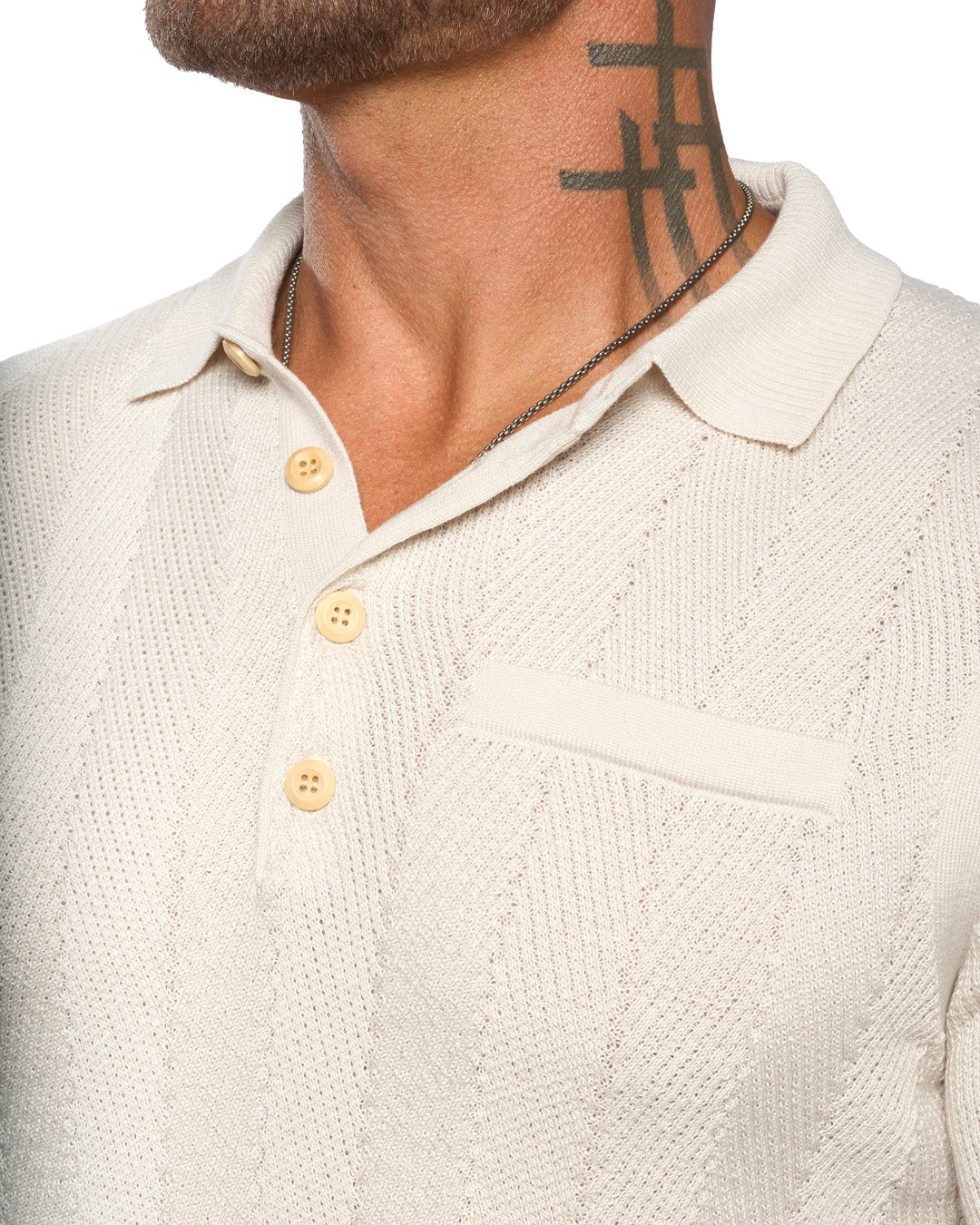 Alastair L/S Slim Fit Knit Polo