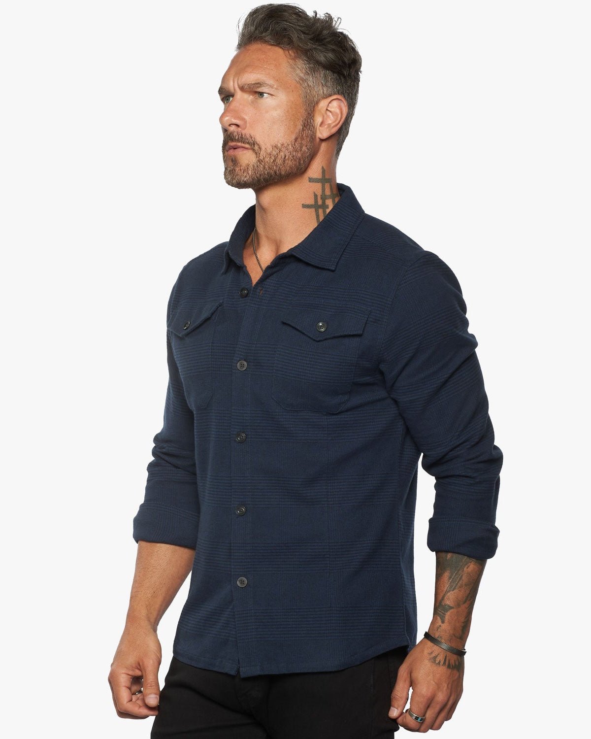 Untucked Tailored SLIM Fit Button-Up Shirt - WESTON JON BOUCHÉR