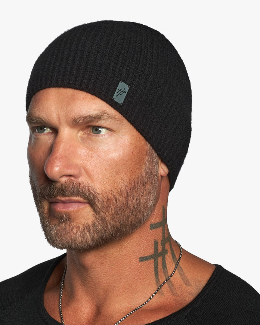 Aspen Cashmere & Wool Waffle Knit Skullcap Beanie