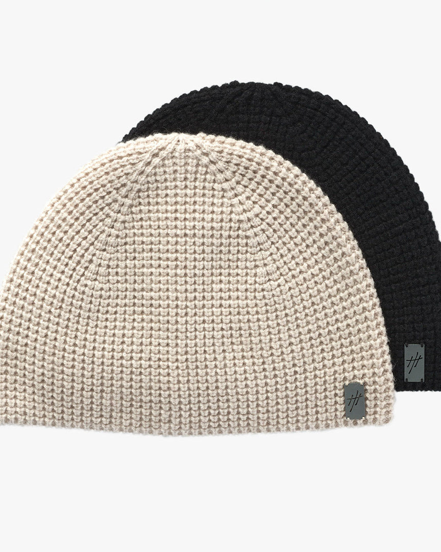 Aspen Cashmere & Wool Waffle Knit Skullcap Beanie