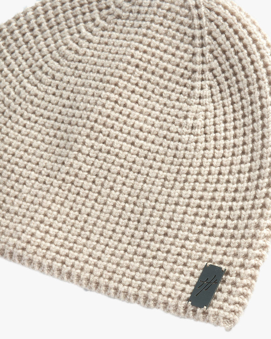 Aspen Cashmere & Wool Waffle Knit Skullcap Beanie