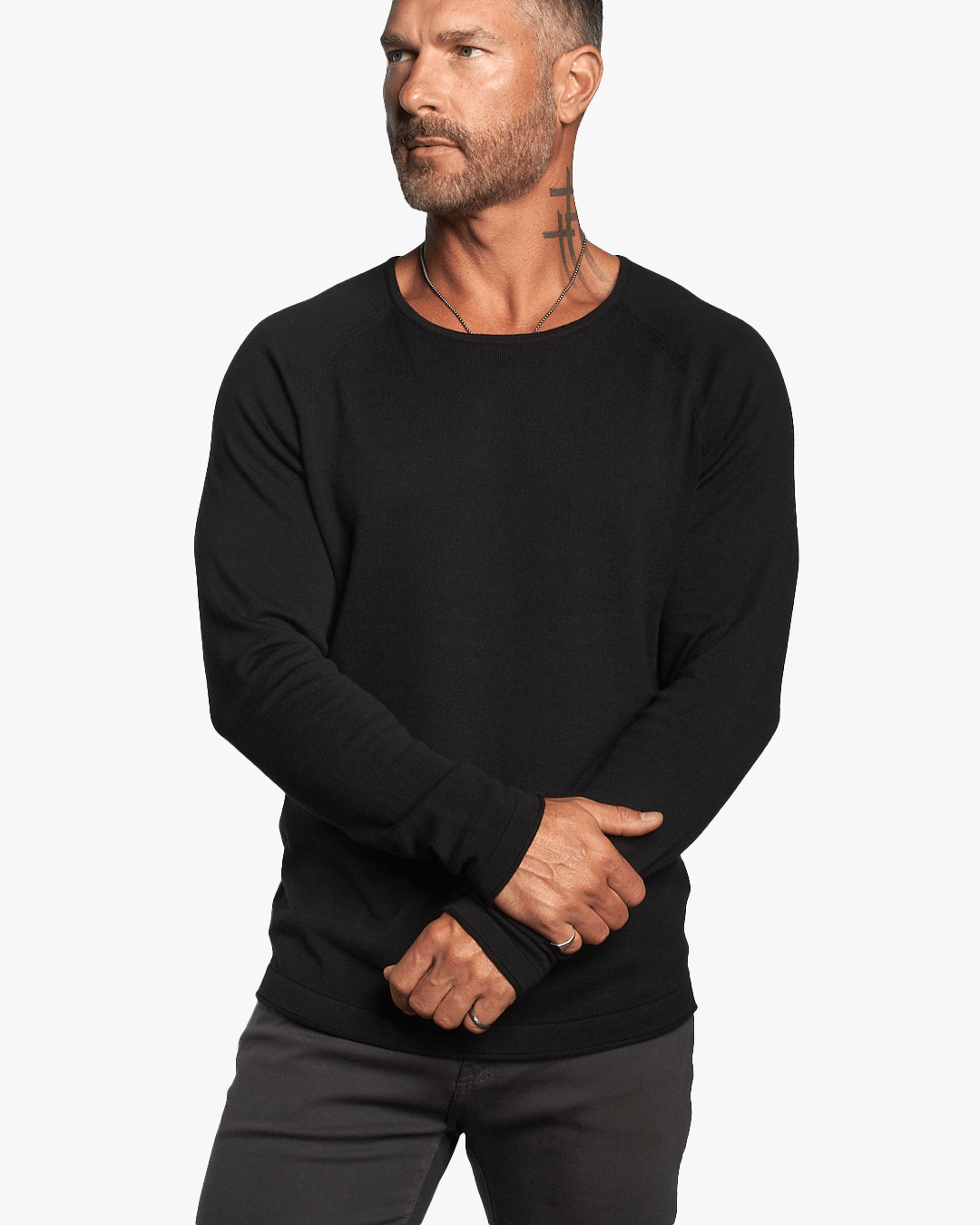 Lightweight Slim Fit Sweater - Obsidian - WESTON JON BOUCHÉR