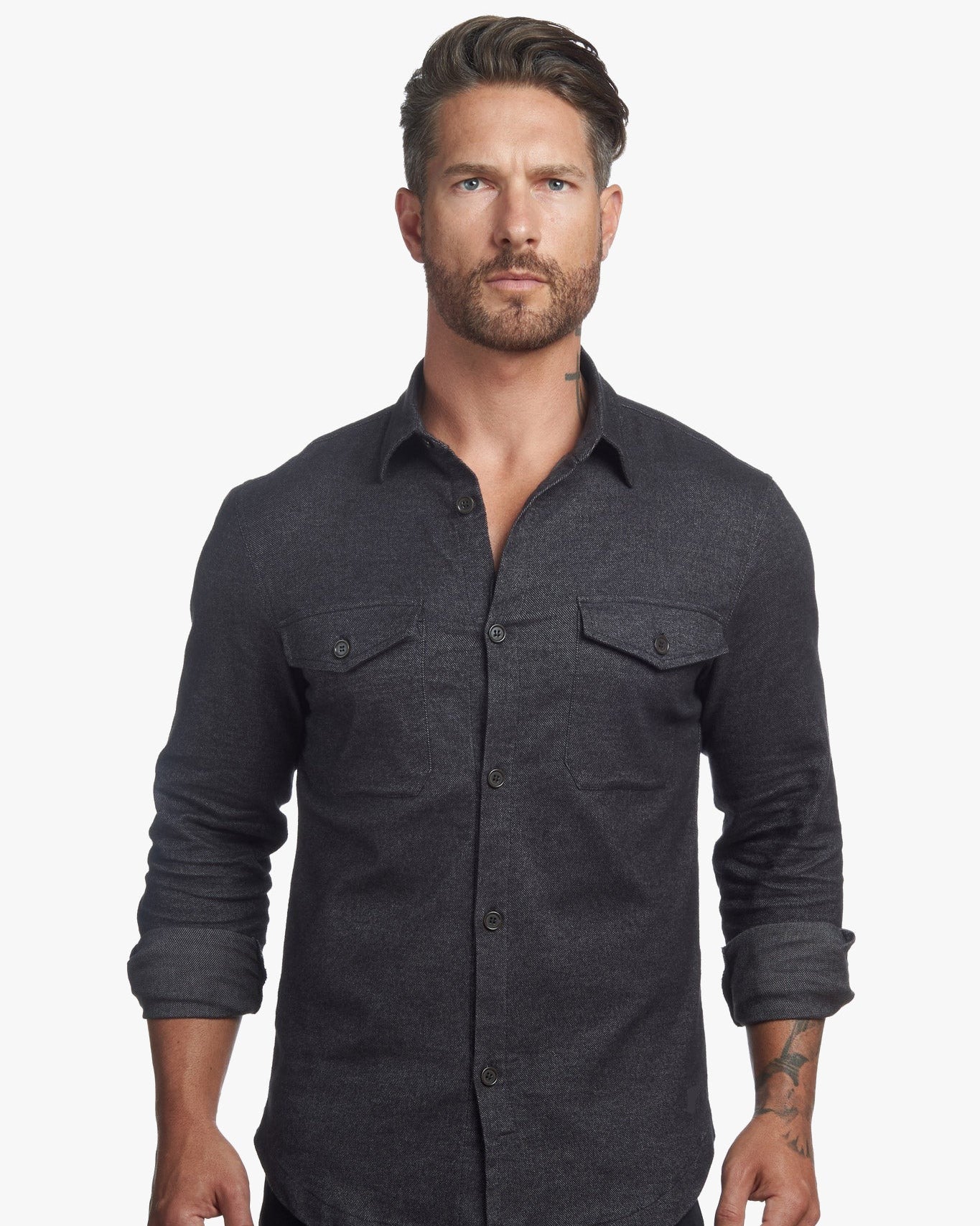 Untucked Tailored SLIM Fit Button-Up Shirt