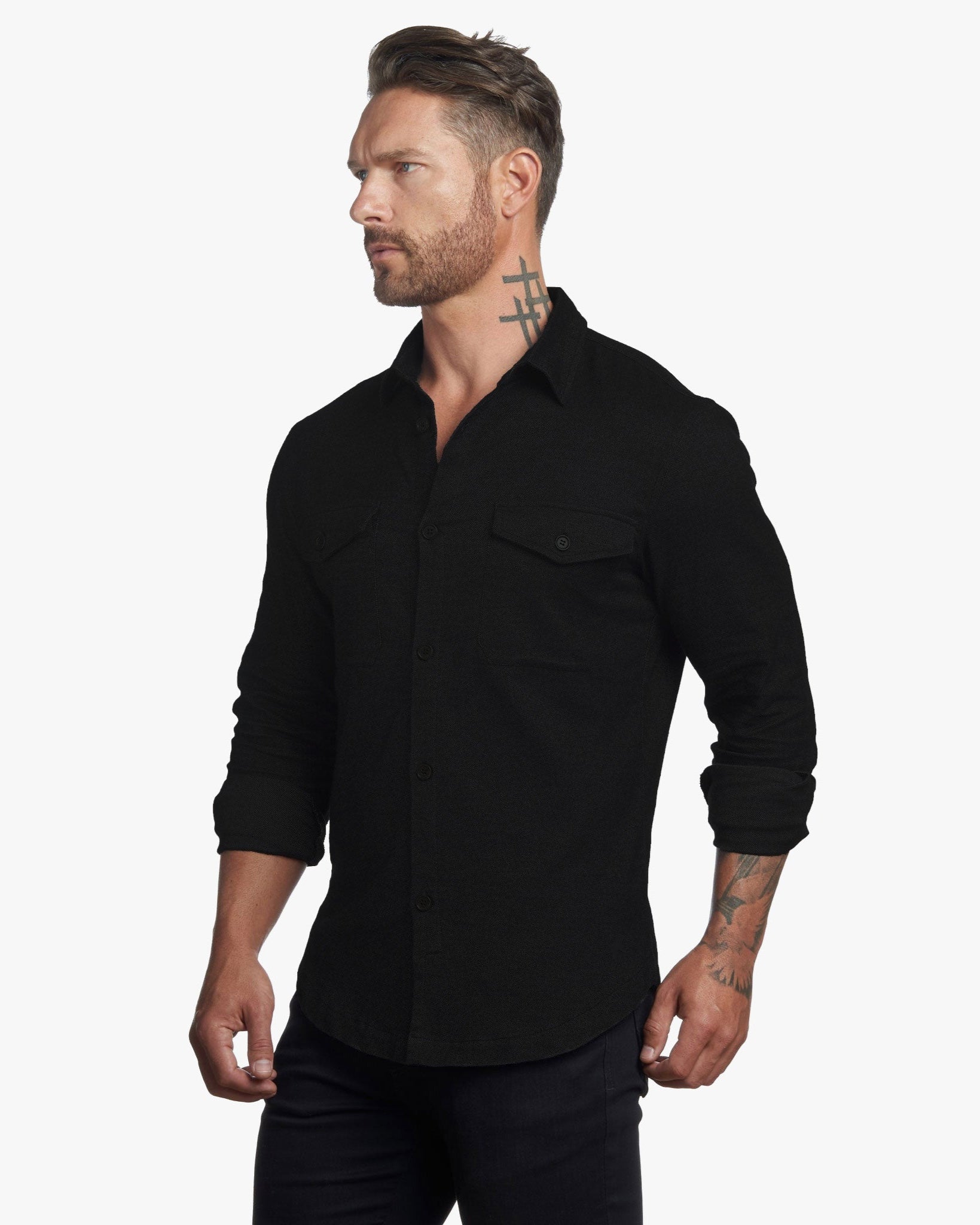 Untucked Tailored SLIM Fit Button-Up Shirt