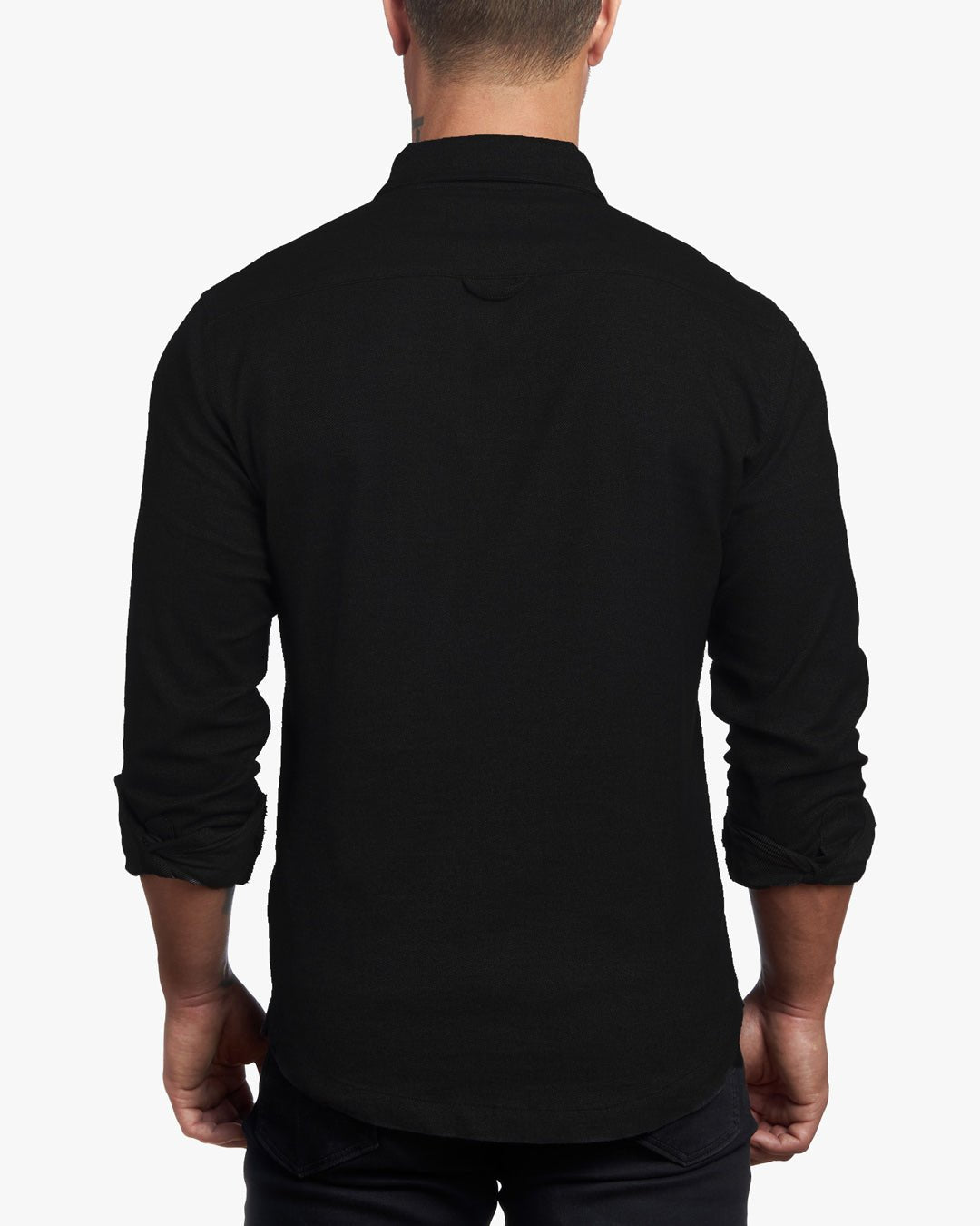 Untucked Tailored SLIM Fit Button-Up Shirt - Obsidian - WESTON JON BOUCHÉR