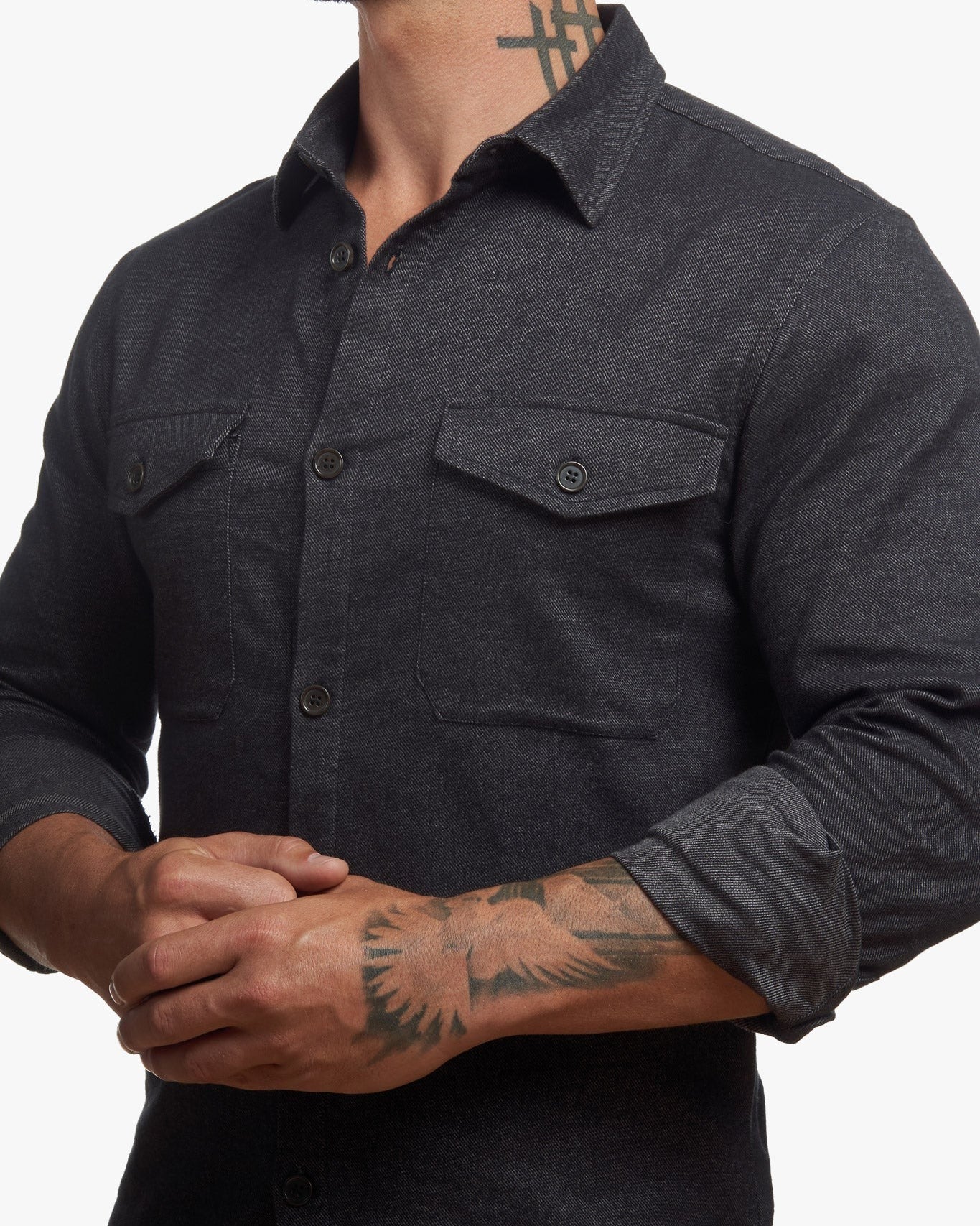 Untucked Tailored SLIM Fit Button-Up Shirt