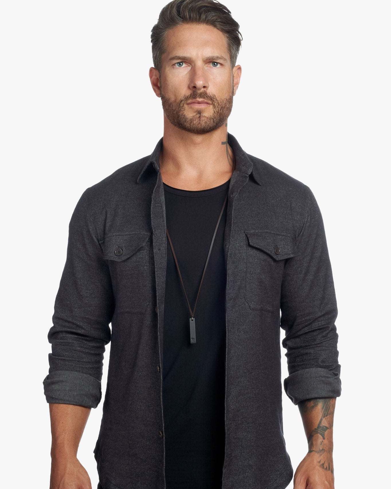 Untucked Tailored SLIM Fit Button-Up Shirt