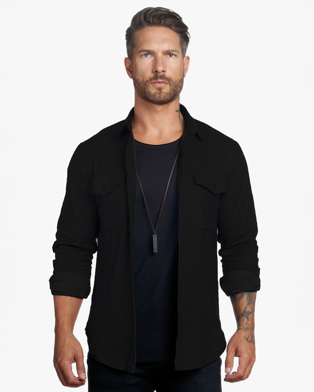 Untucked Tailored SLIM Fit Button-Up Shirt - WESTON JON BOUCHÉR