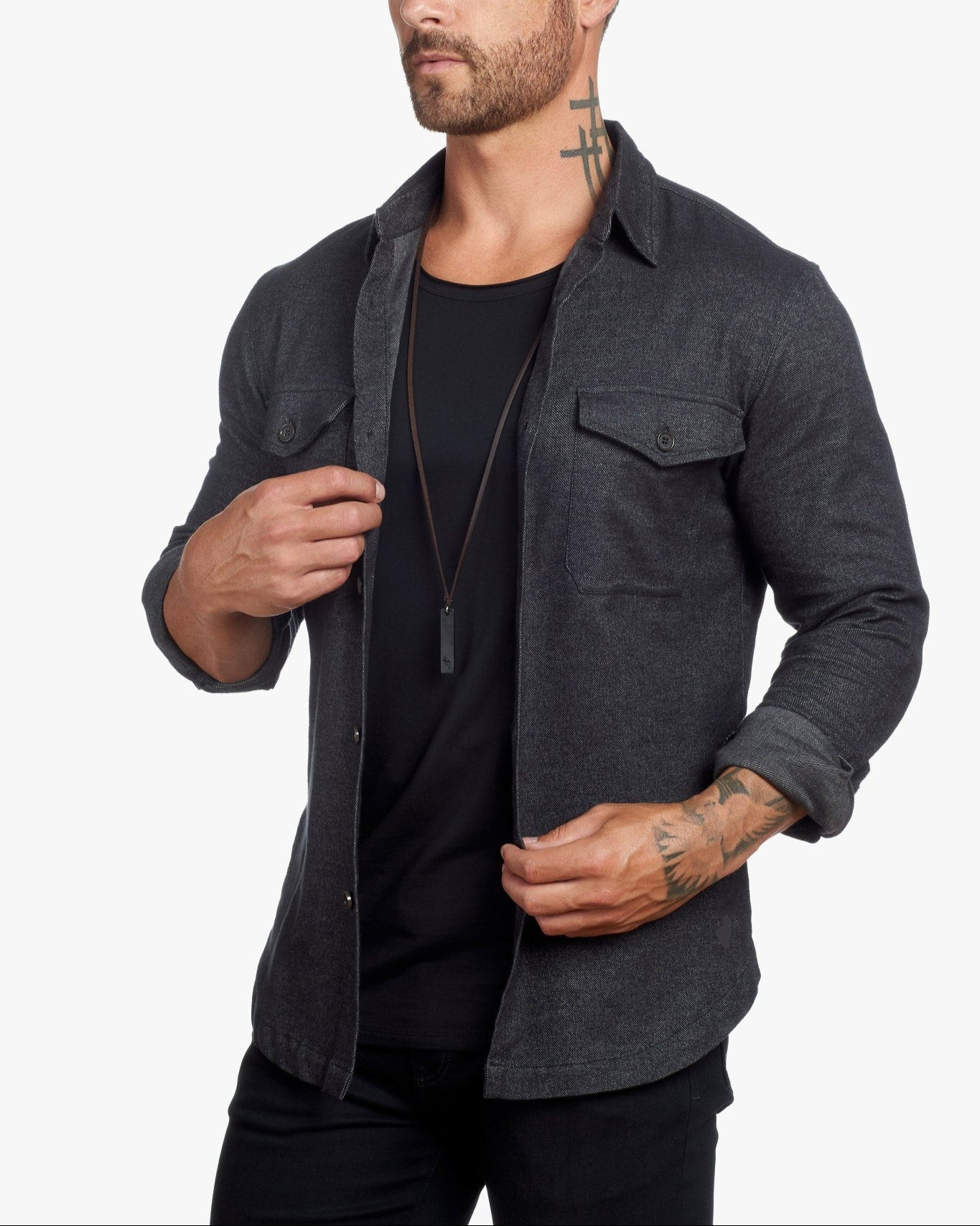 Untucked Tailored SLIM Fit Button-Up Shirt