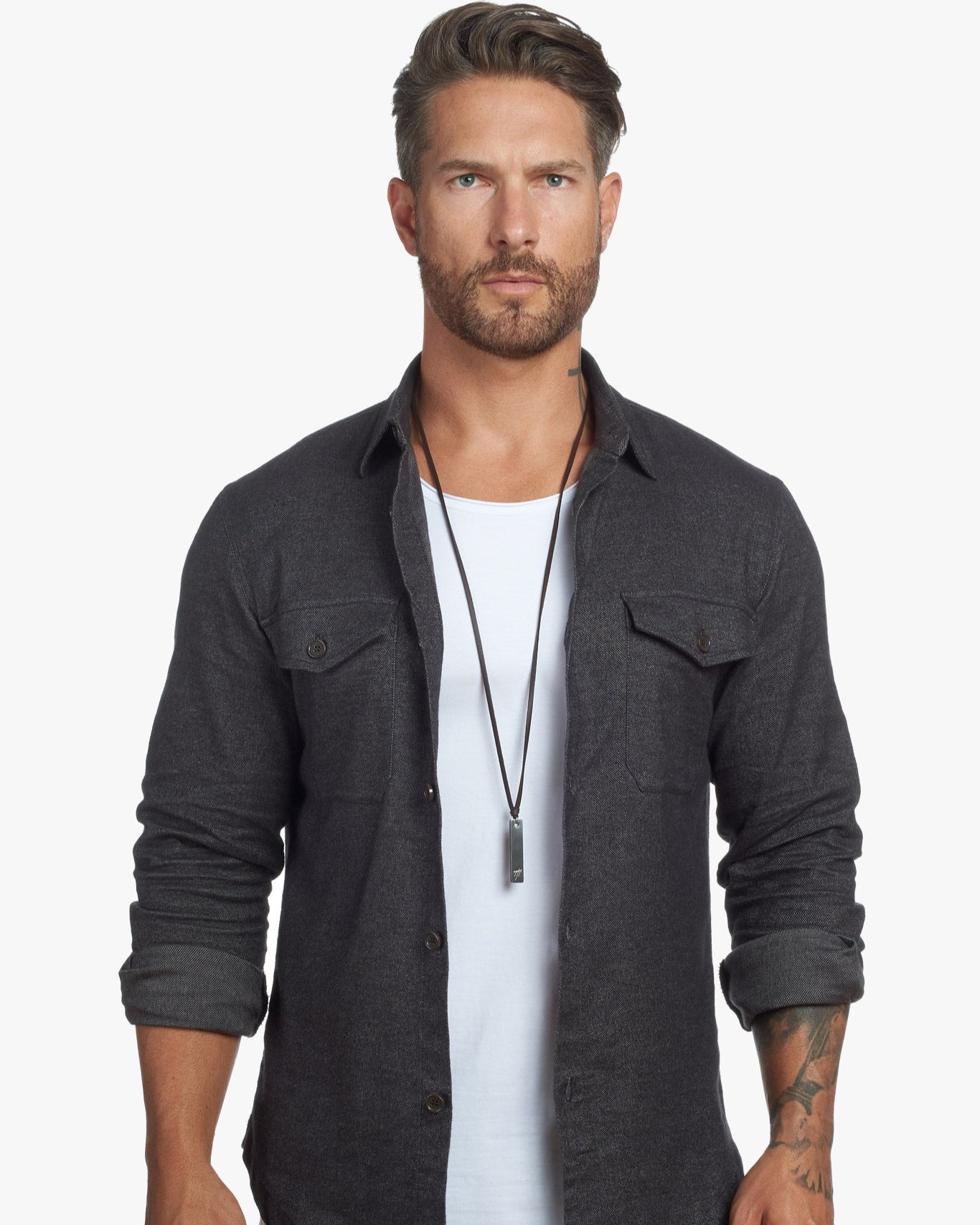 Untucked Tailored SLIM Fit Button-Up Shirt