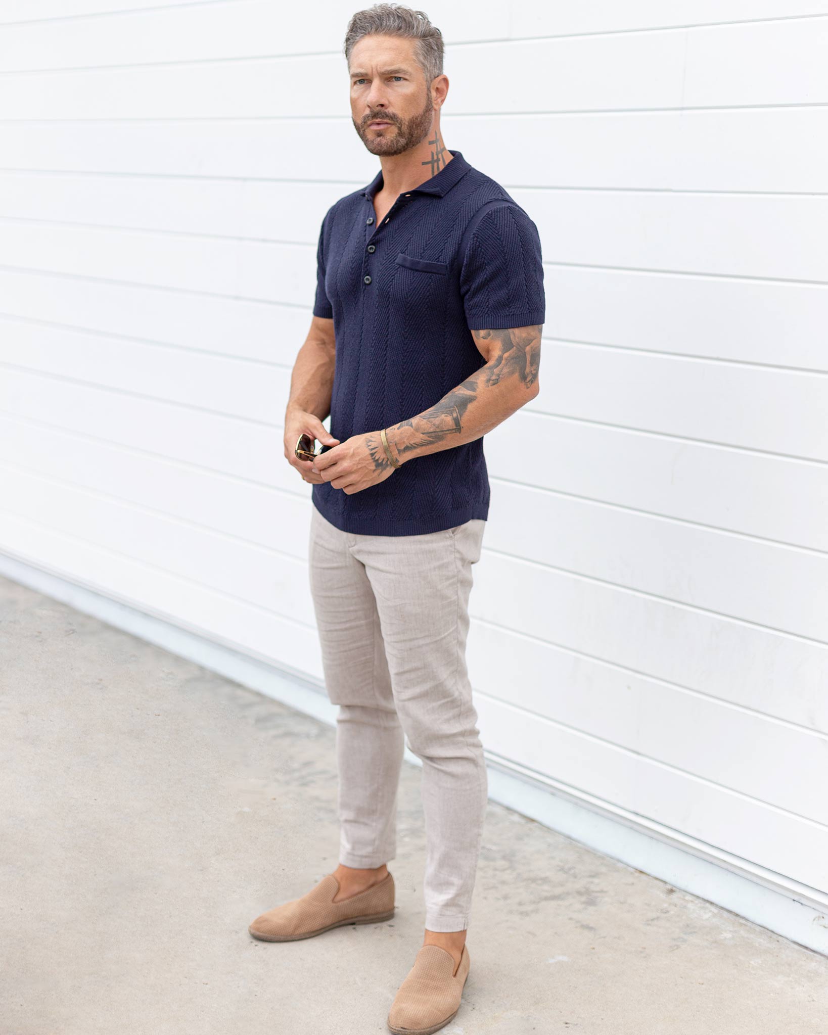The Alastair Slim Fit Knit Polo - WESTON JON BOUCHÉR