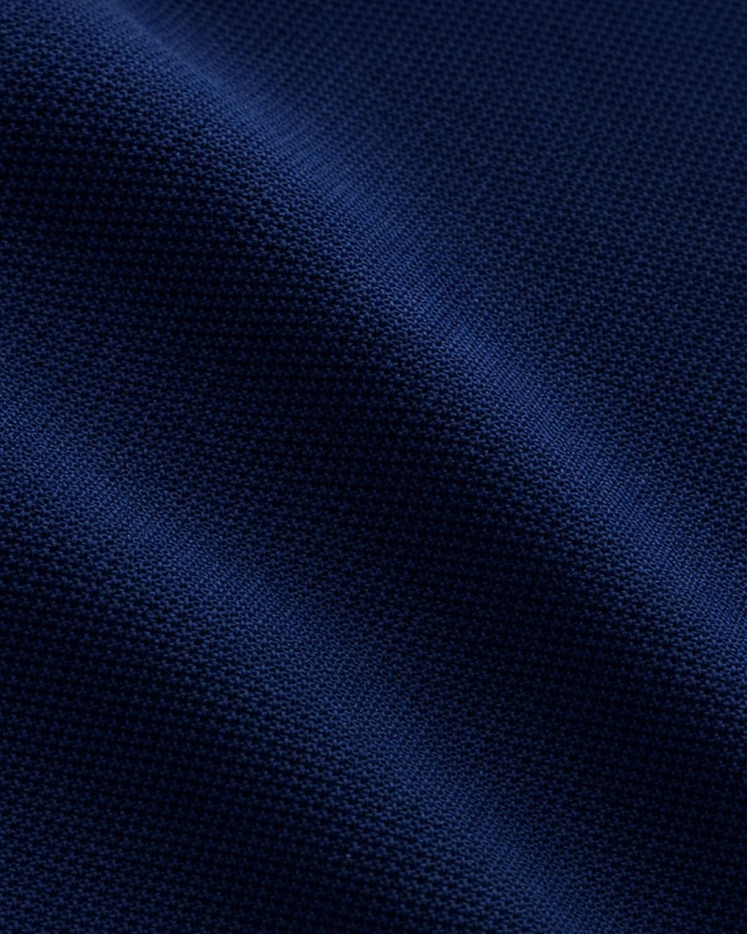 L/S Mandarin Collar Slim Fit Knit Henley - Navy - WESTON JON BOUCHÉR