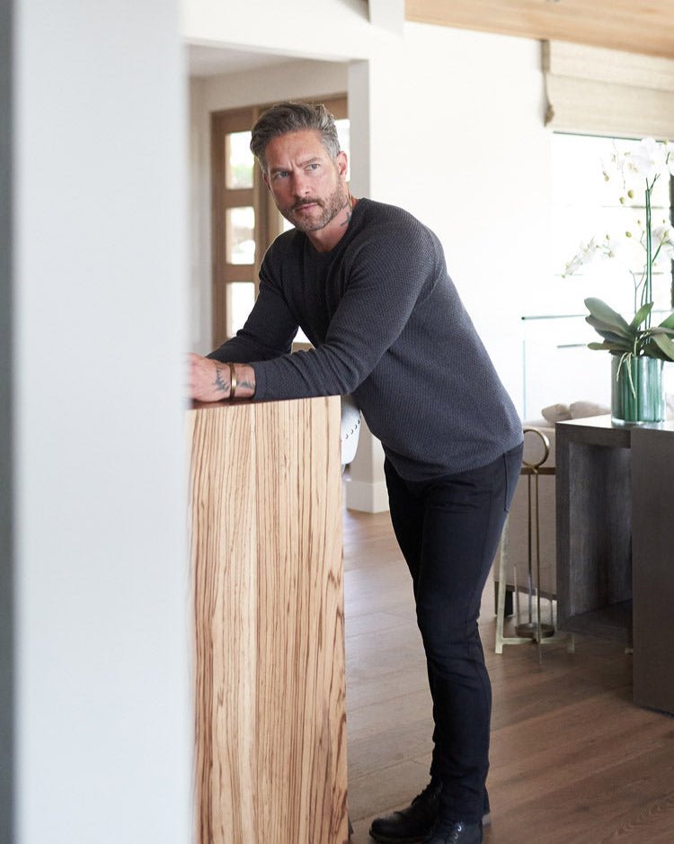 Ripley Crew Neck Cotton & Cashmere Sweater SLIM - WESTON JON BOUCHÉR