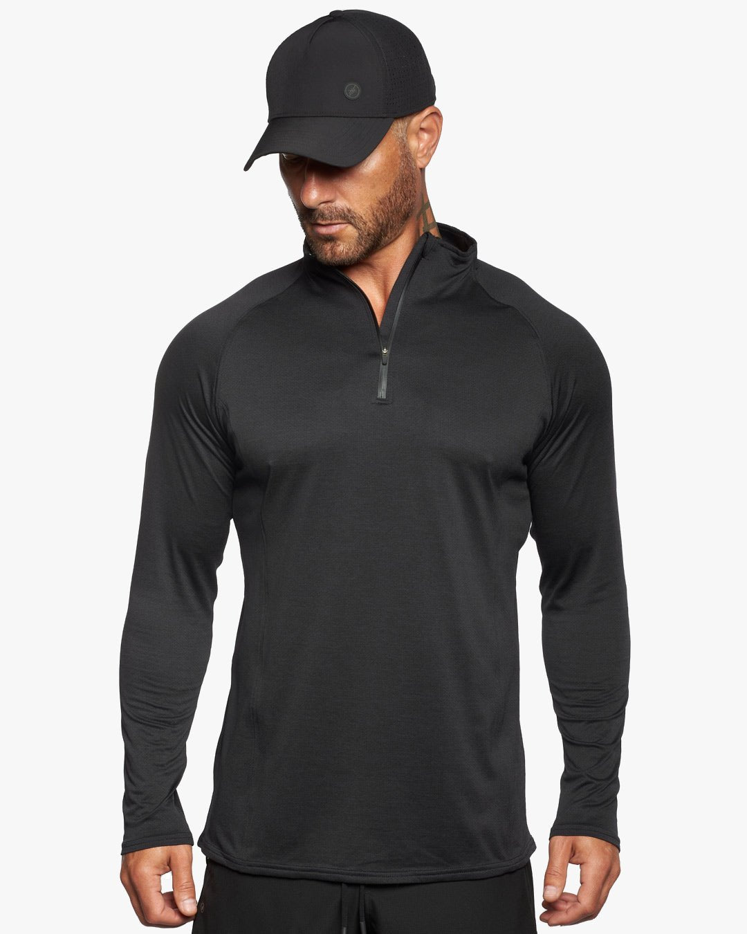 Neo Slim Fit Training Quarter-Zip - Dark Star - WESTON JON BOUCHÉR