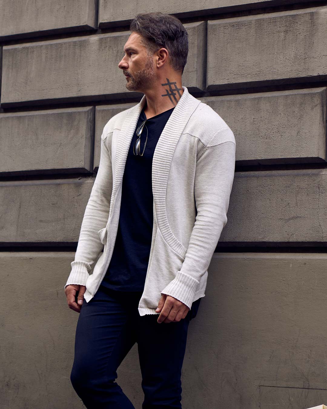 Hemingway Lightweight Slim Fit Cardigan - WESTON JON BOUCHÉR