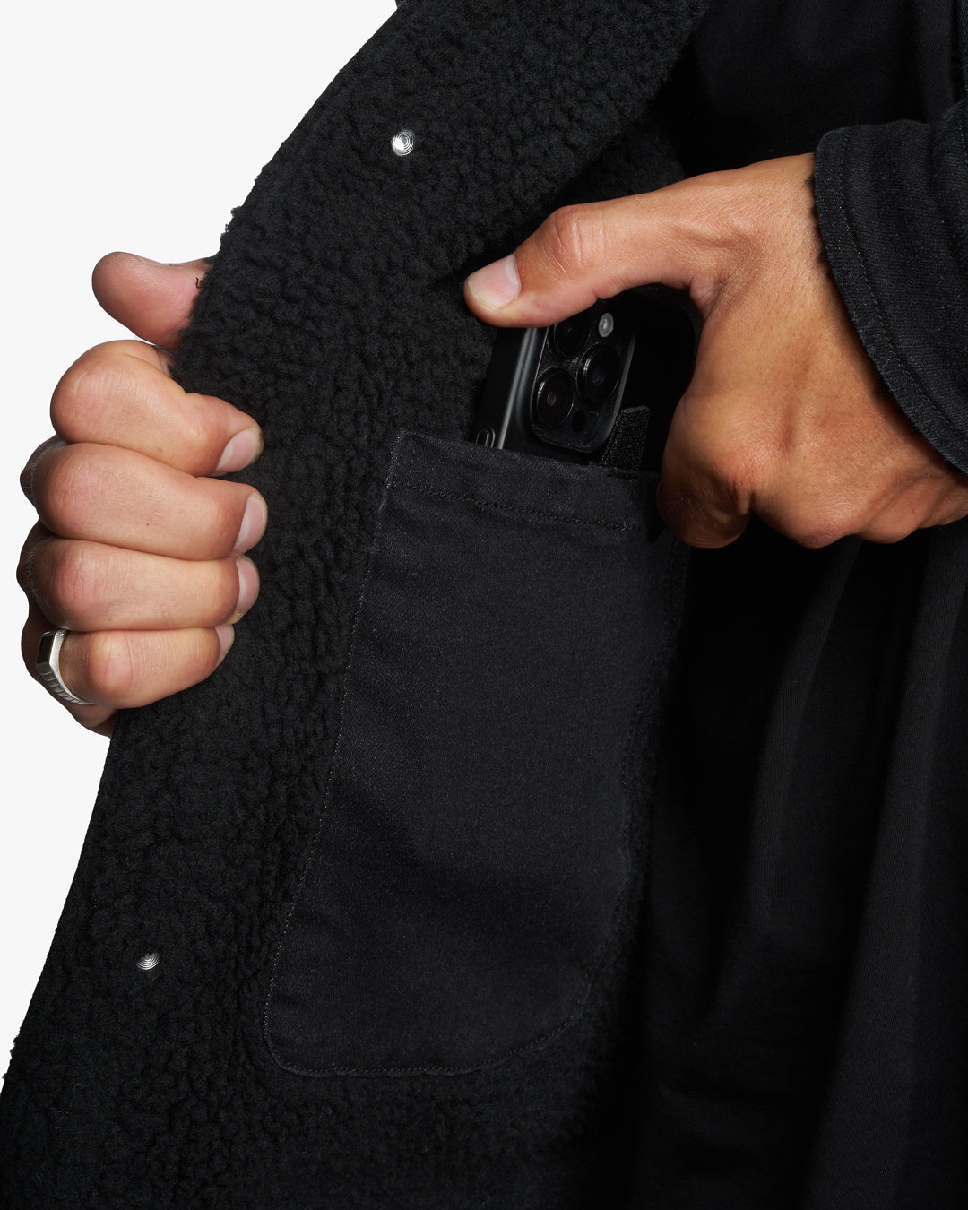 Leucadian Slim Fit Sherpa Denim Jacket