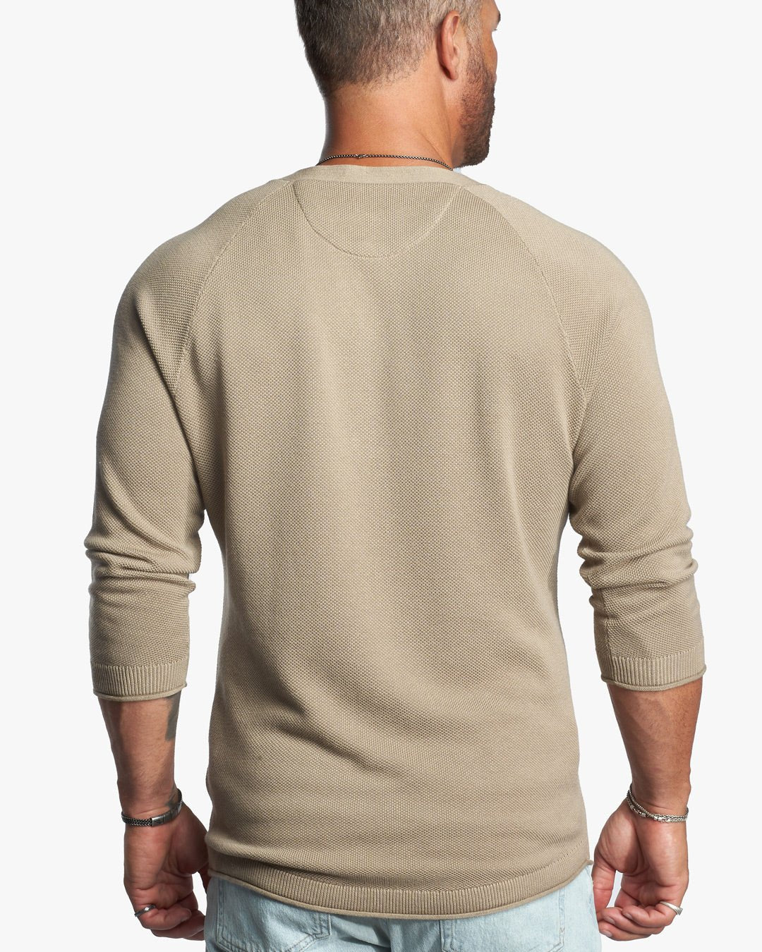 Harlow Bird's Eye Knit Slim Henley - WESTON JON BOUCHÉR