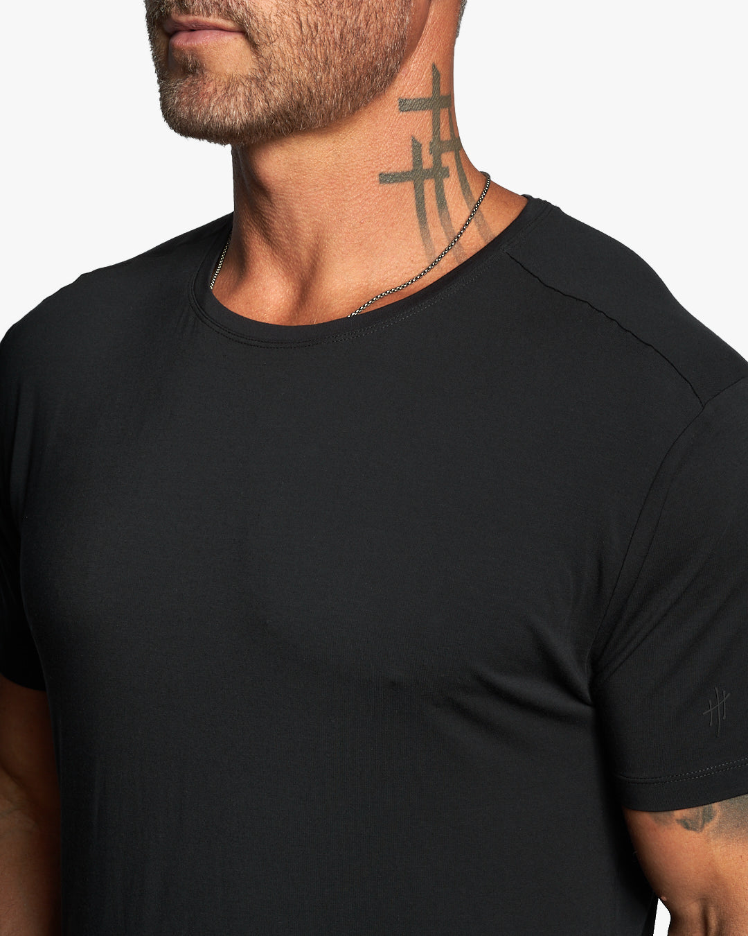 Omen Hybrid Active Crew Neck Slim Fit Ultra Lightweight Tee w/Modal + Silk