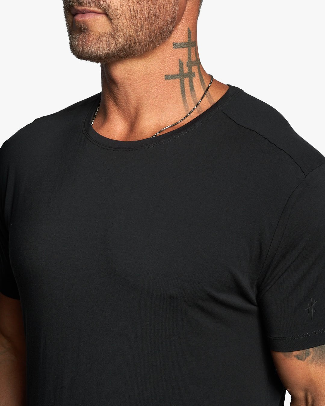 Omen Hybrid Active Crew Neck Slim Fit Ultra Lightweight Tee w/Modal + Silk - WESTON JON BOUCHÉR