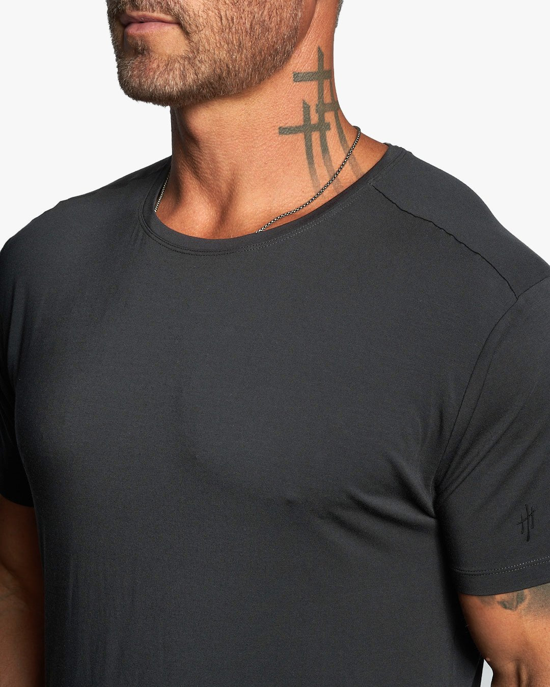 Omen Hybrid Active Crew Neck Slim Fit Ultra Lightweight Tee w/Modal + Silk - WESTON JON BOUCHÉR