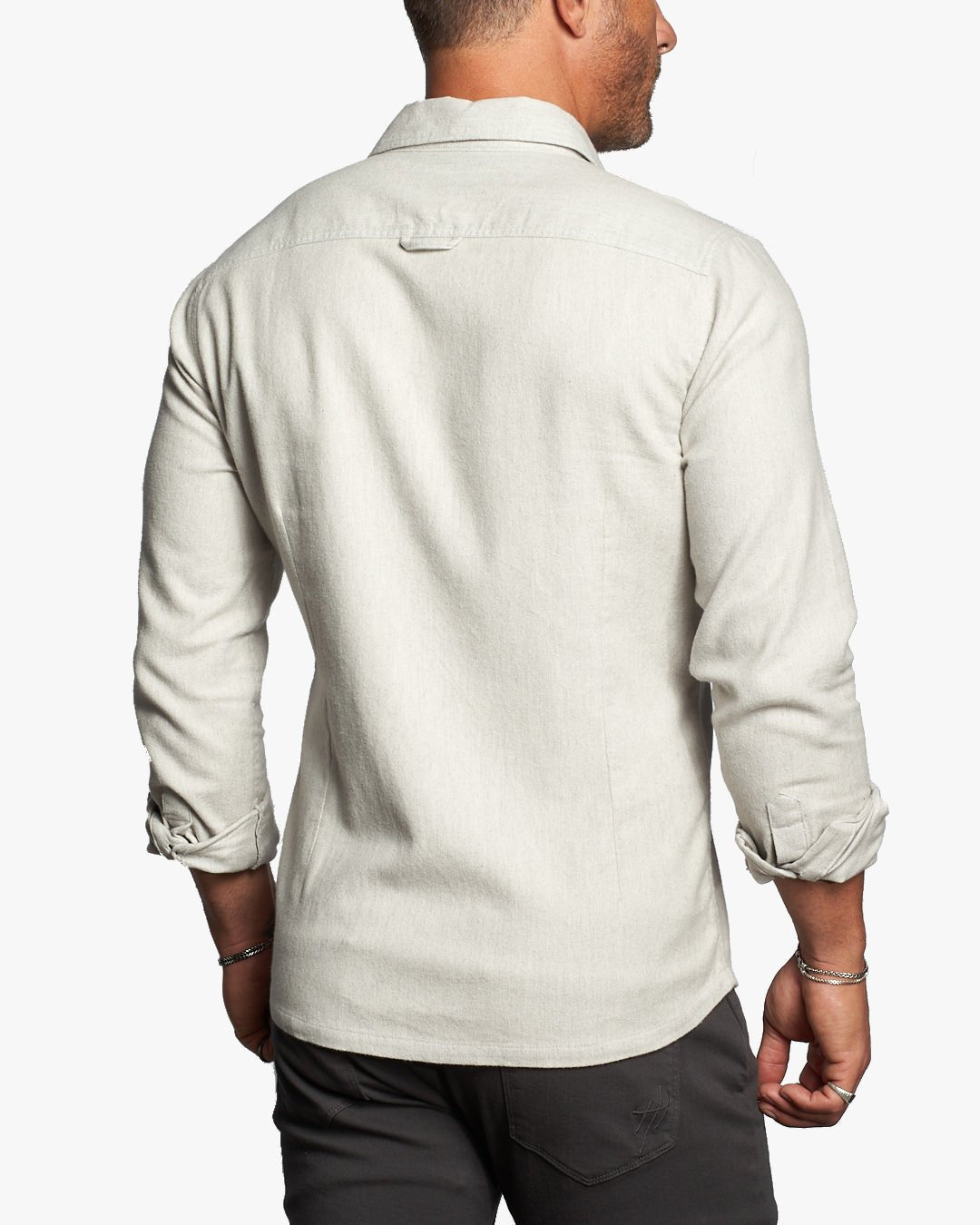 Untucked Tailored SLIM Fit Button-Up Shirt - Avalanche