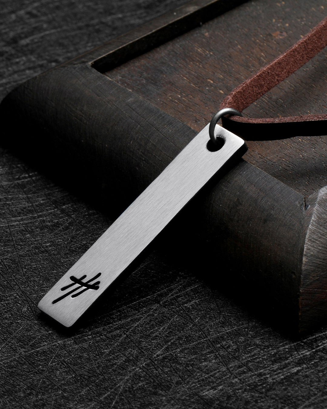 Tigris Reversible Pendant Leather Necklace (adjustable length) - WESTON JON BOUCHÉR
