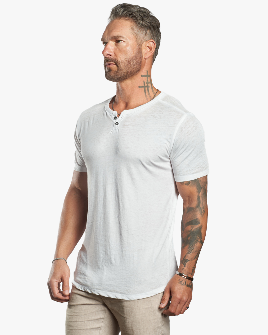 SS Burnout Lightweight SLIM fit Henley