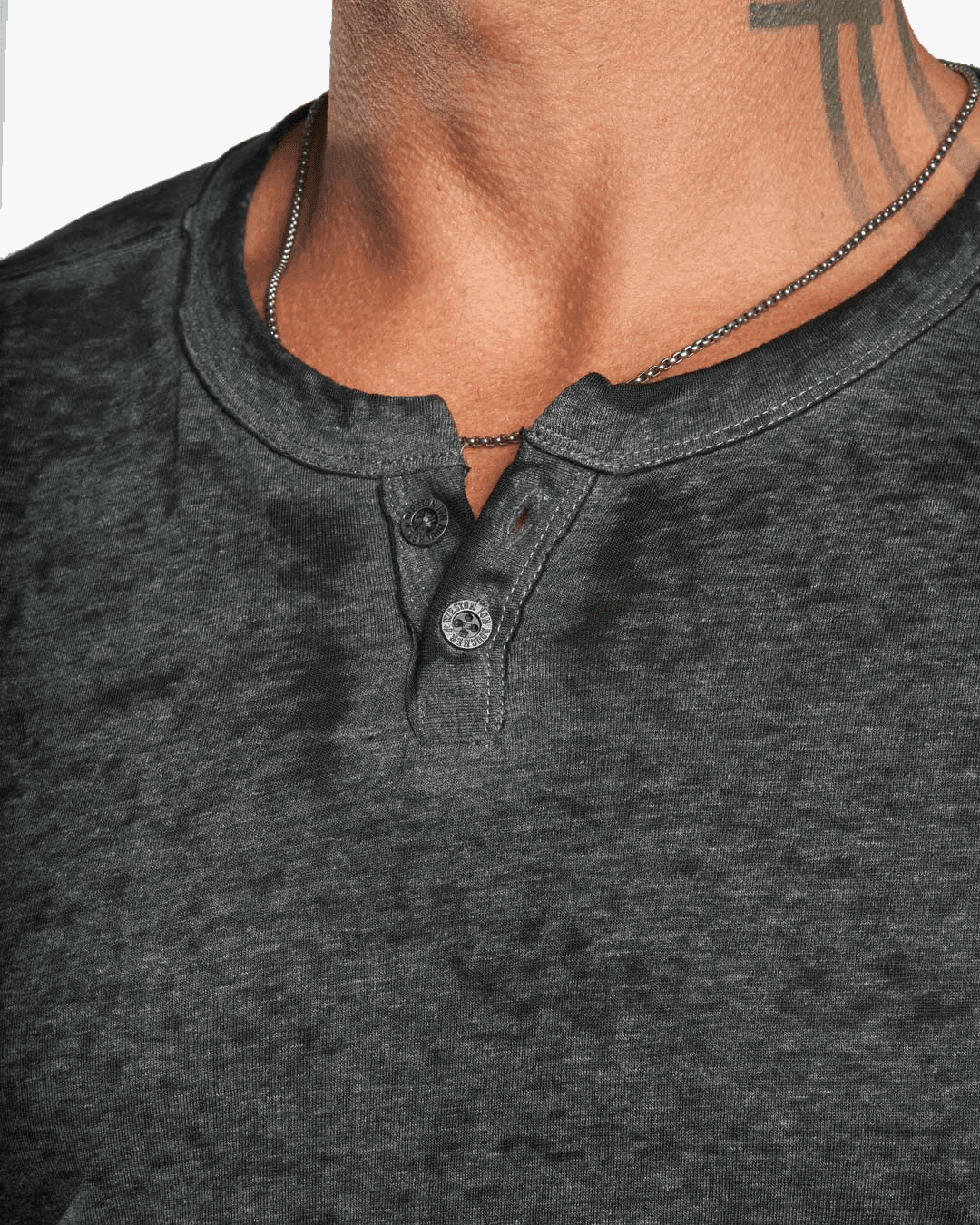 SS Burnout Lightweight SLIM fit Henley - WESTON JON BOUCHÉR