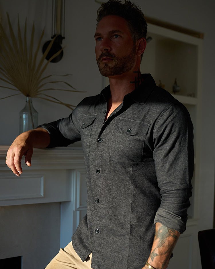Untucked Tailored SLIM Fit Button-Up Shirt - WESTON JON BOUCHÉR