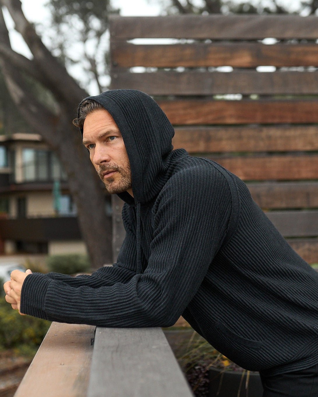 Dune Ottoman Knit Luxury Hoodie w/Silk & Wool - WESTON JON BOUCHÉR