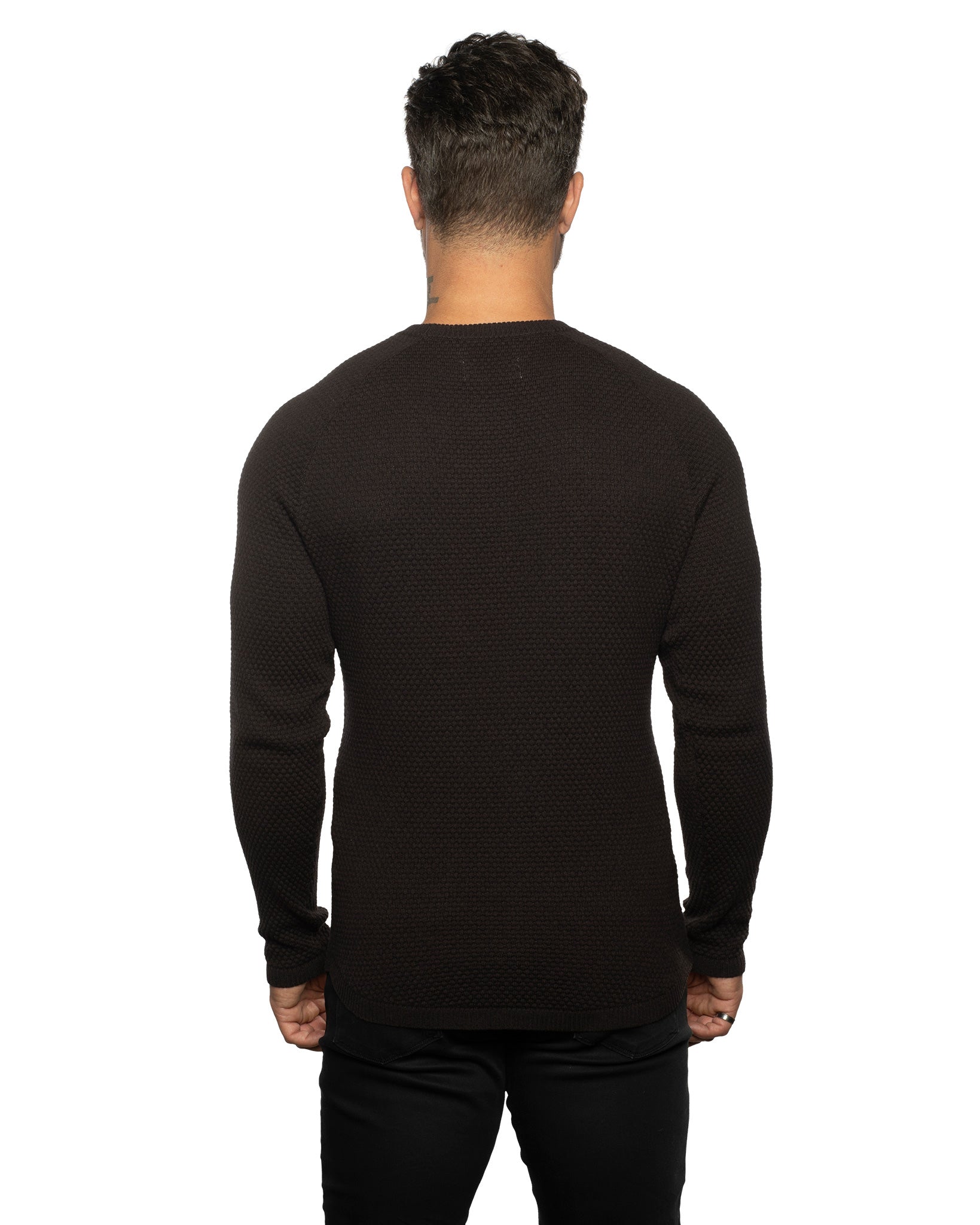 The Ripley Crew Neck Cotton & Cashmere FITTED Sweater - WESTON JON BOUCHÉR