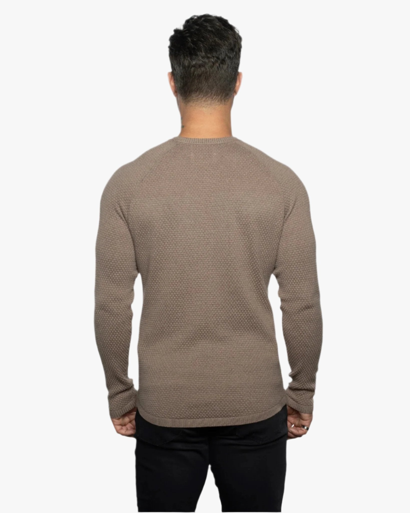 The Ripley Crew Neck Cotton & Cashmere FITTED Sweater - WESTON JON BOUCHÉR