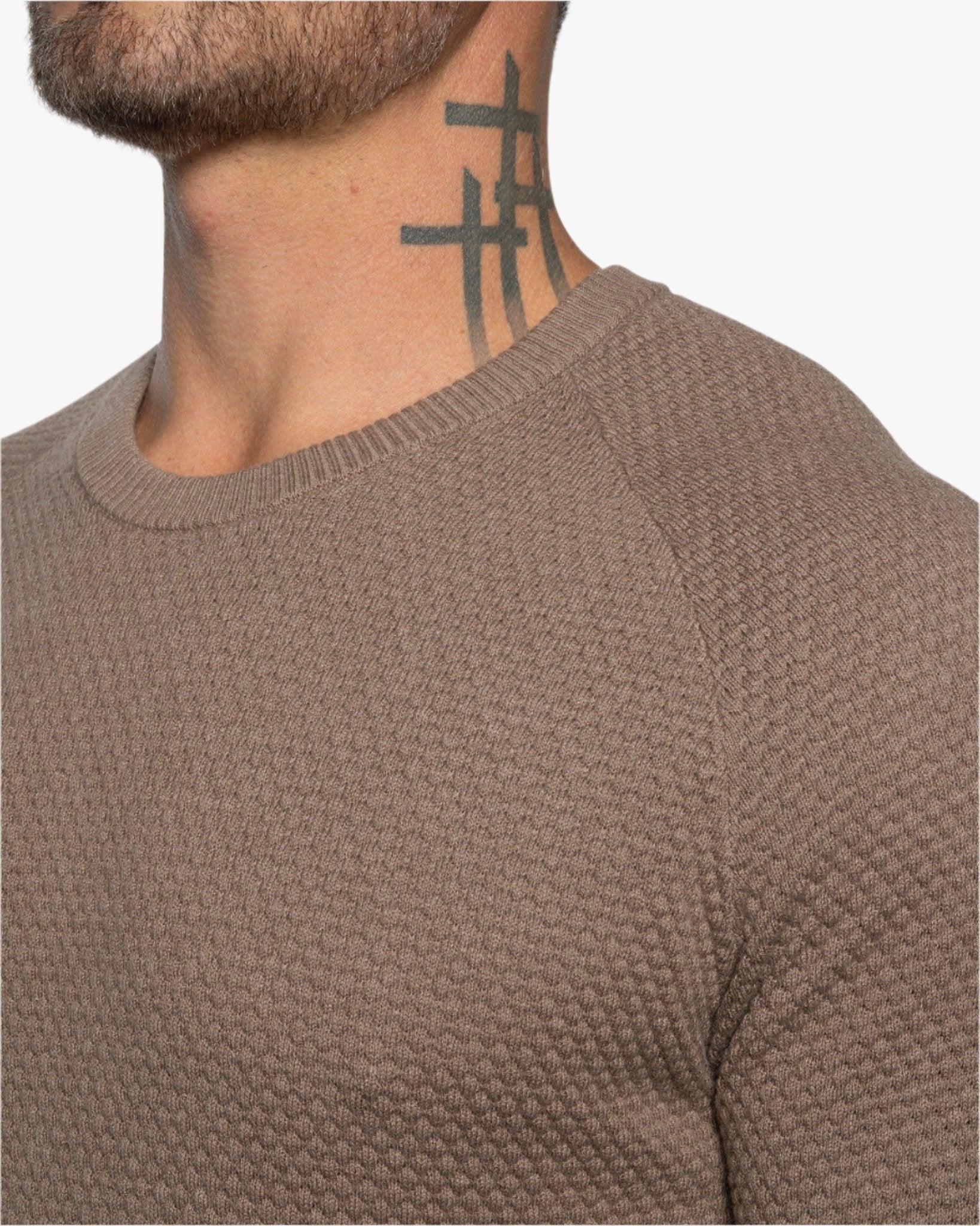 The Ripley Crew Neck Cotton & Cashmere FITTED Sweater - WESTON JON BOUCHÉR