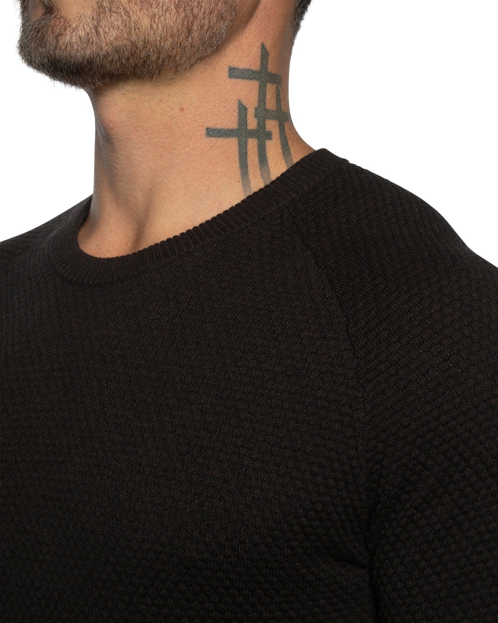 The Ripley Crew Neck Cotton & Cashmere FITTED Sweater - WESTON JON BOUCHÉR